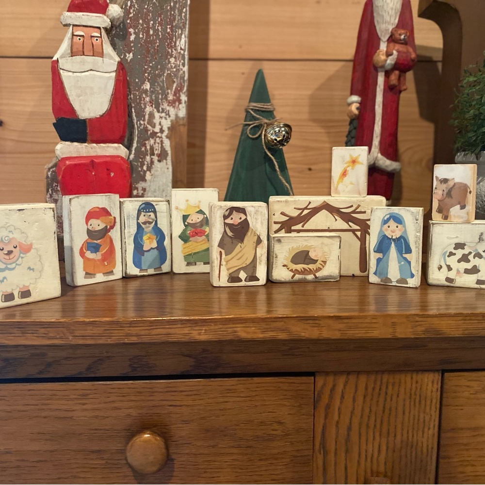 Handcrafted Wooden Nativity Set
